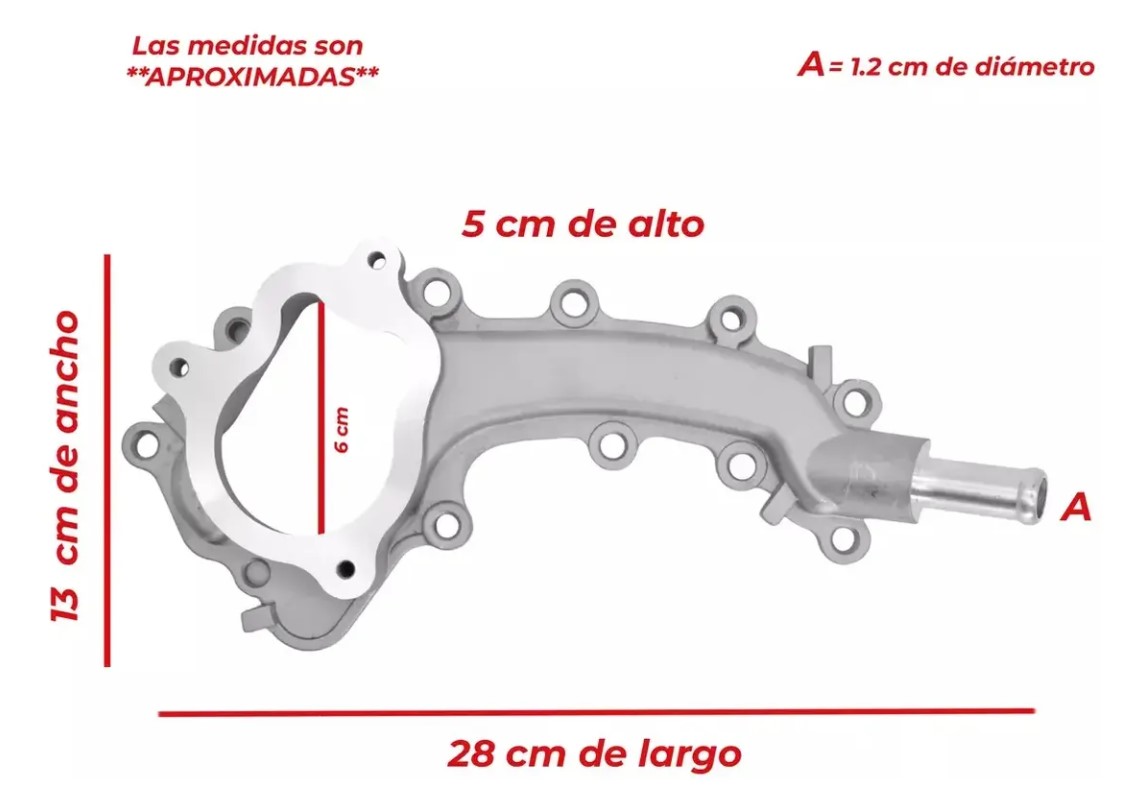 Toma De Agua Con Housing Y Termostato Para Chrysler Pacifica17-24