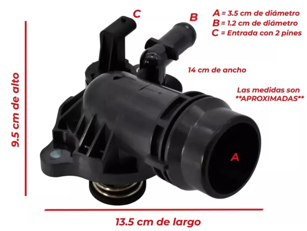 Toma De Agua Con Termostato Para Chrysler Pacifica 3.6l 2017-2023