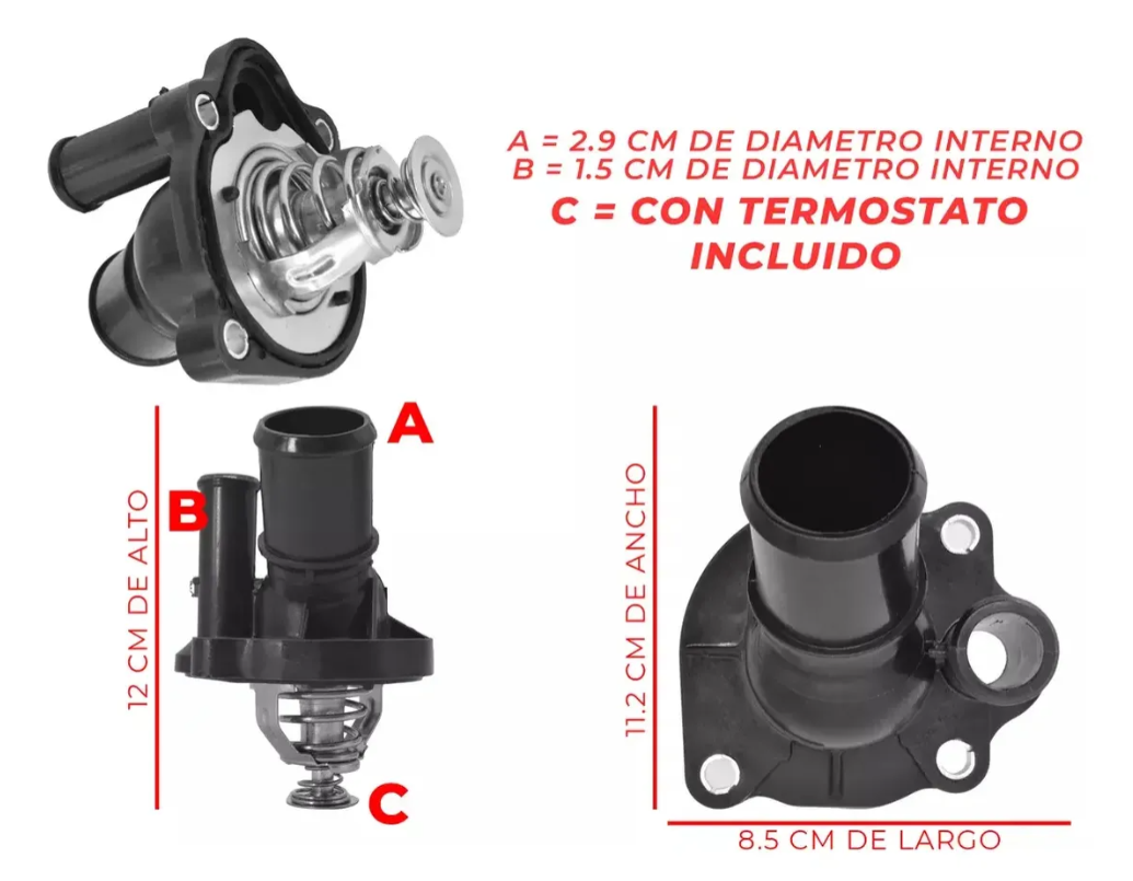 Toma De Agua Con Termostato Para Escape Focus Fusion Ranger