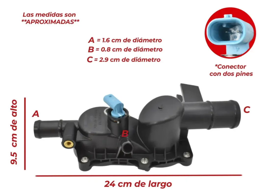 Toma De Agua Con Termostatos Y Sensor Para MG5 1.5l 21-24