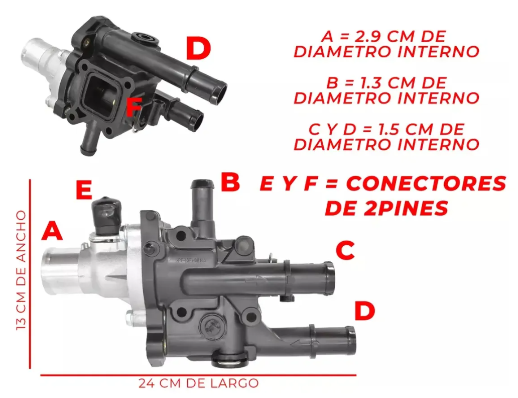 Toma De Agua Con Termostato Para Pontiac G3 1.6l 2009