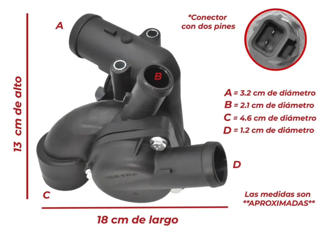 Toma De Agua Con Termostato Para Vw Touareg 3.2l 2004-2006
