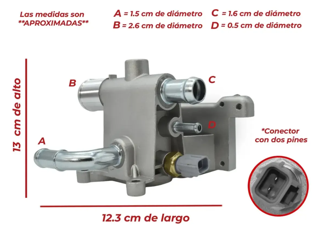 Toma De Agua Con Sensor Para Ford Ecosport 2.0l 2004-2012