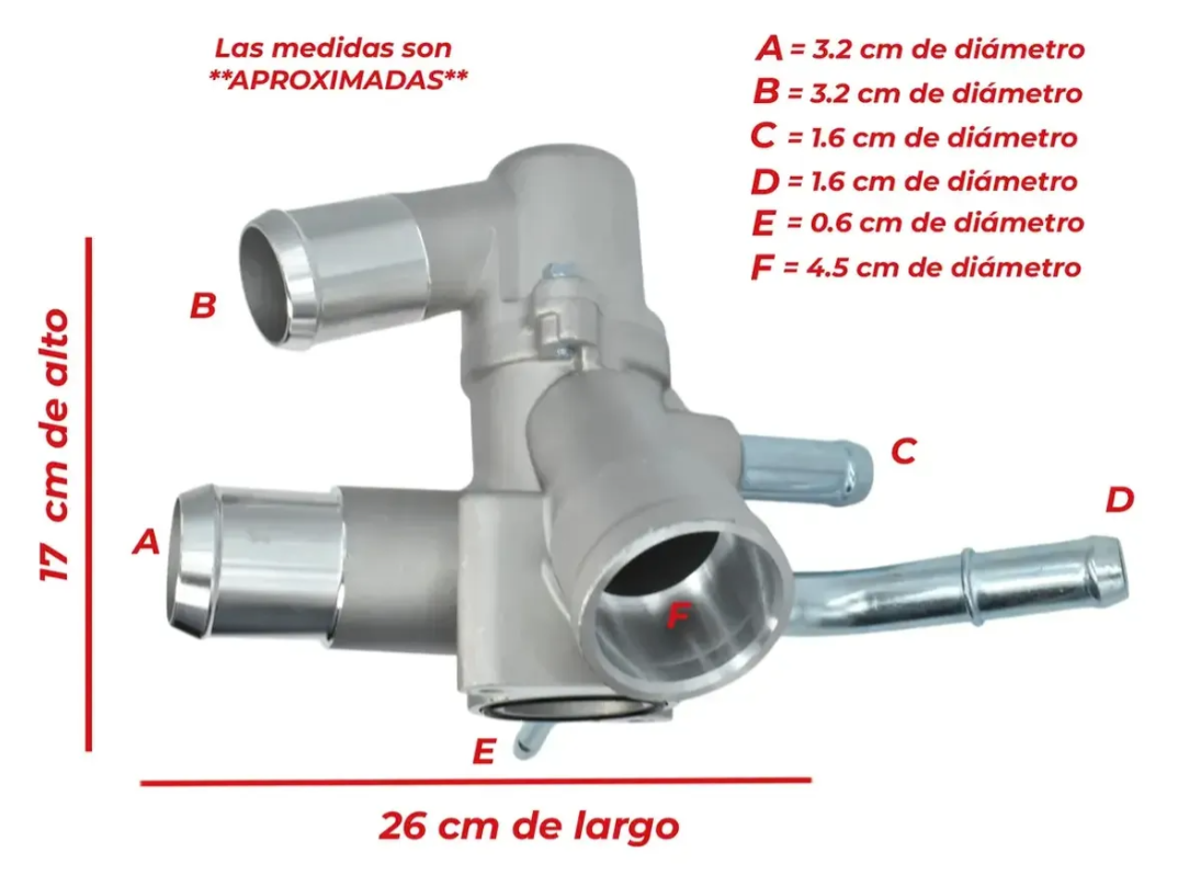 Toma De Agua Con Termostato Para Ford Edge Explorer Flex Taurus