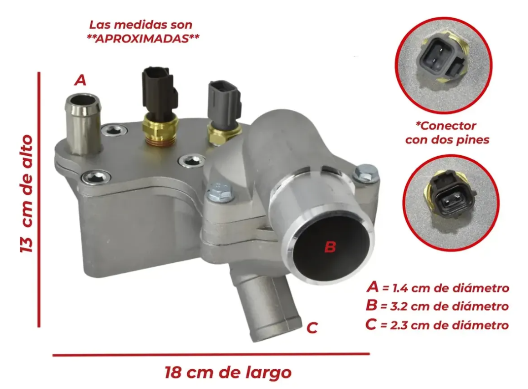 Toma De Agua Con Termostato Y Sensor Para Mustang 4.0l 05-10