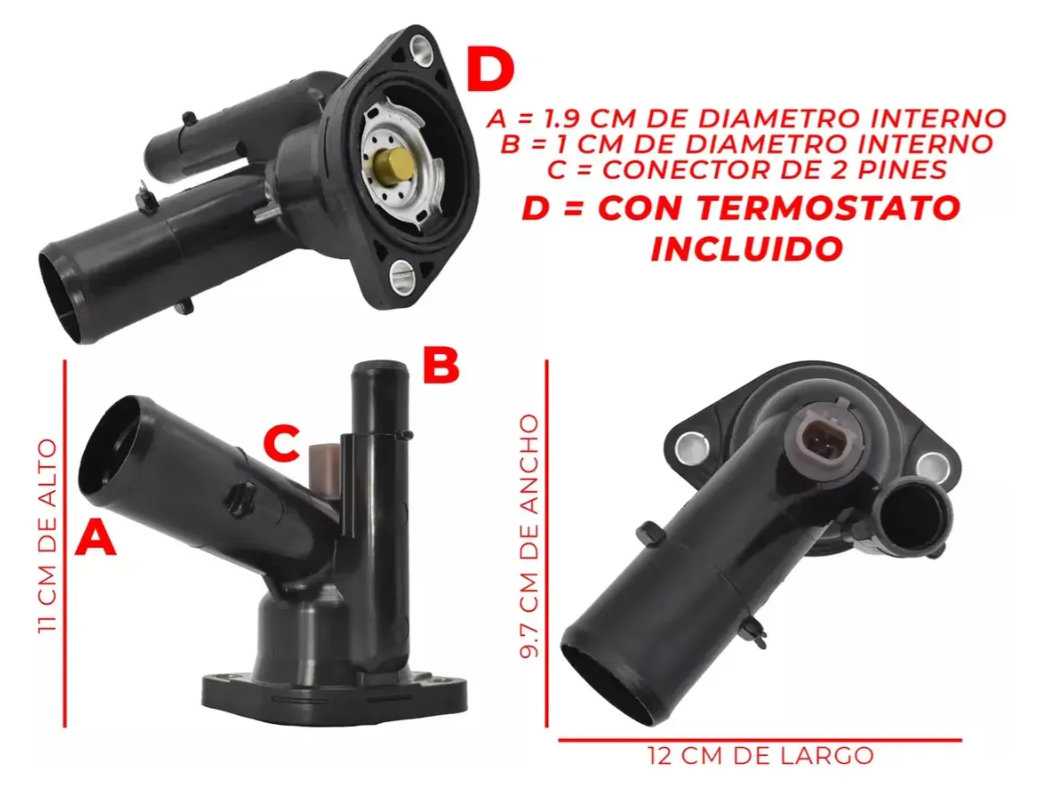 Toma De Agua Con Termostato Para Camry Higlander Rav4 Sienna