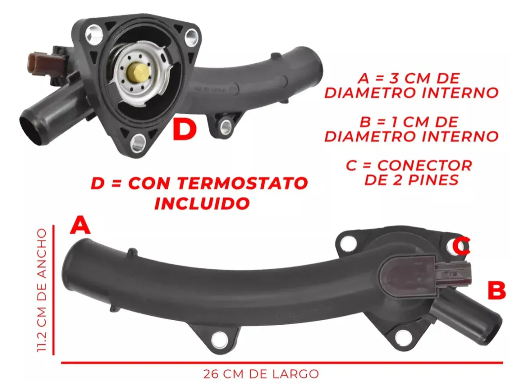 Toma De Agua Con Termostato Para Avalon Camry Highlander Sienna