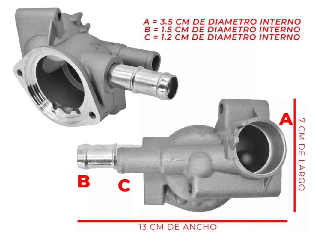 Toma De Agua Con Housing Y Termostato Para Honda Civic 1,5l 1,6l 92-95