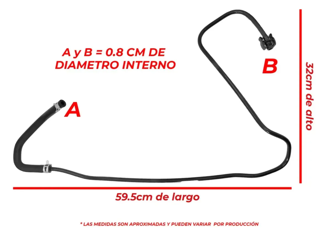 Manguera Deposito Anticongelante Para Ford Ecosport 2.0l 2012-2017