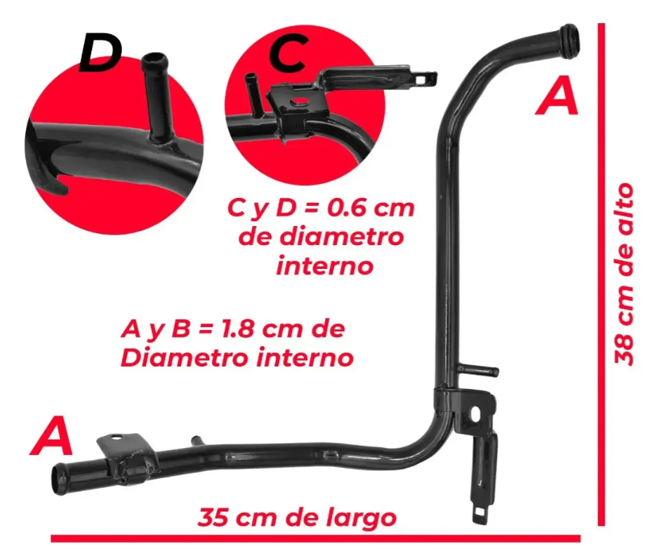 Tubo De Refrigeración Para Honda Cr-v 2.4l 2002-2006