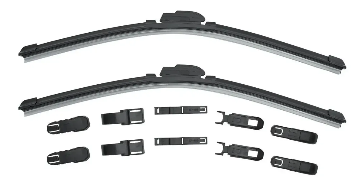 Juego Plumas Limpiaparabrisas Autos Nuevos Curvo 14"
