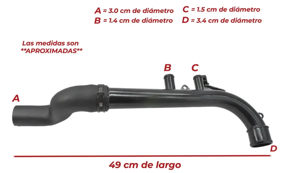 Tubo Calefacción Para Chevrolet Chevy Todos 1.6l 1997-2012