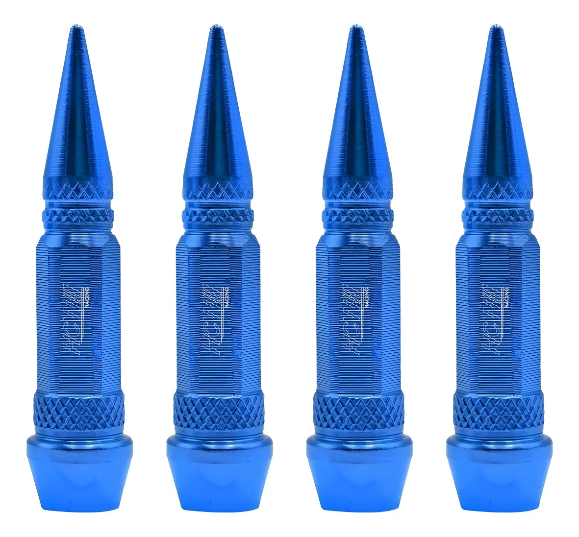 Tapones Válvula Picos Llanta Juego 4 Pzs Color Azul