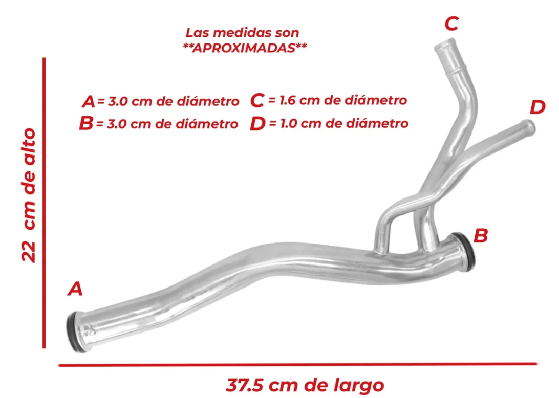Tubo Calefacción Para Honda Accord 3.0l 2003-2007