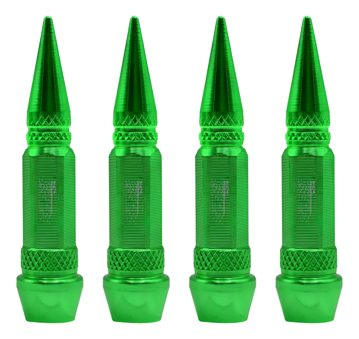 Tapones Válvula Picos Llanta Juego 4 Pzs Verde