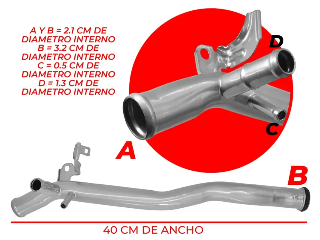 Tubo Calefacción Para Honda Civic 1.7l 2001-2005