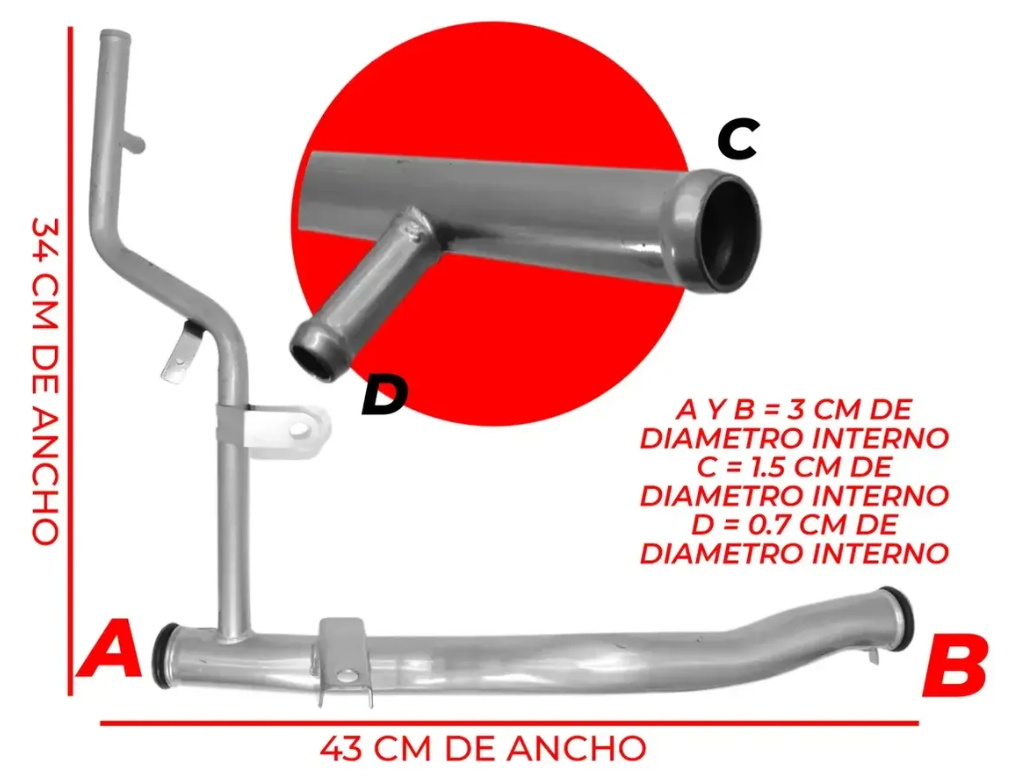 Tubo Calefacción Para Mitsubishi Lancer 2.0l 2002-2007