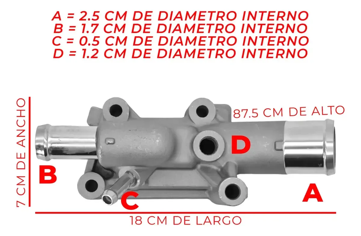 Toma De Agua Para Chevrolet Aveo 1.5l 2018 - 2023