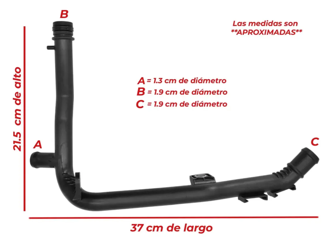 Tubo Refrigeración Para Vw Vento 1.6l TDI 2014-2019