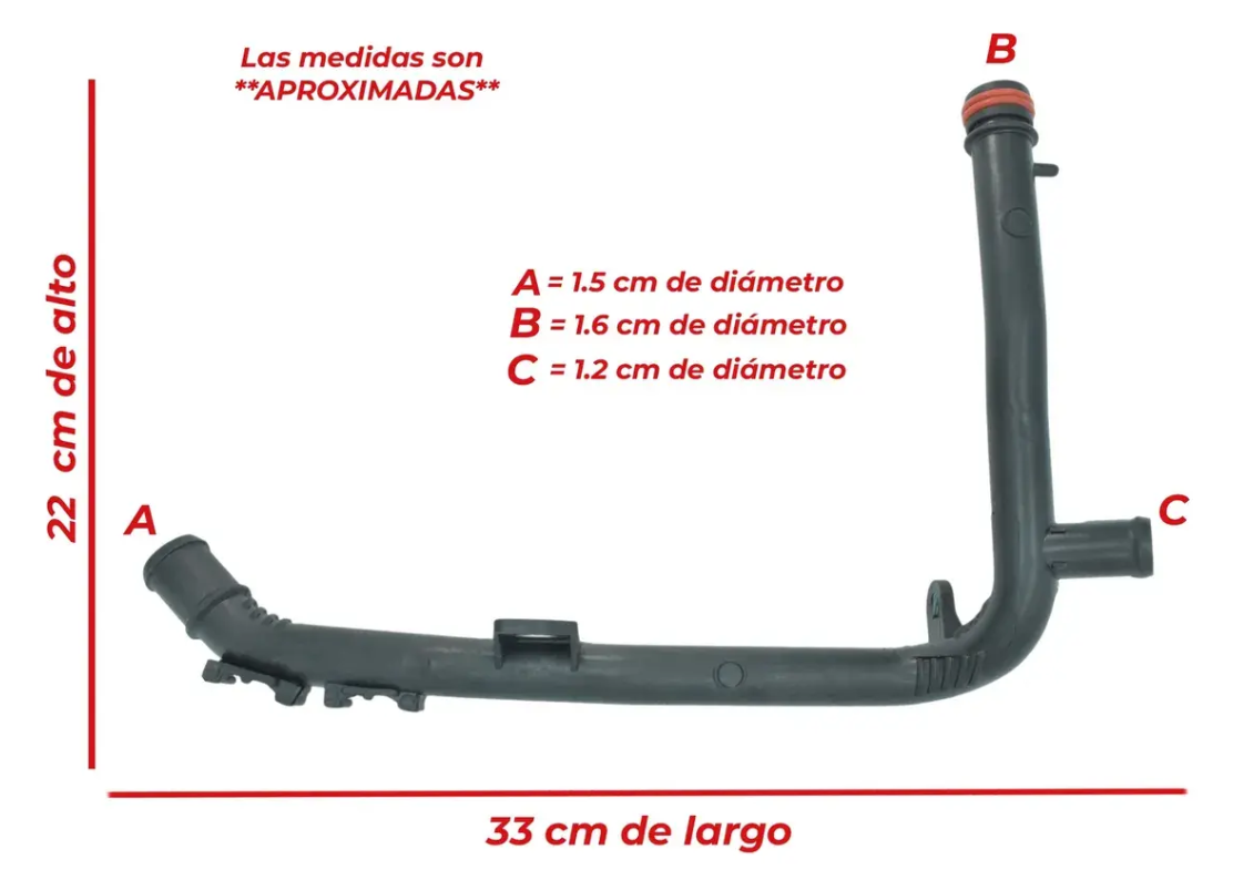 Tubo Refrigeración Para Vw Jetta Sportwagen Golf Beetle 2.0l