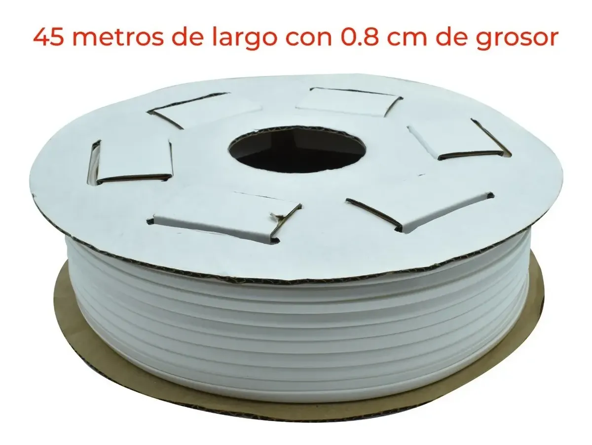 Moldura Silvatrim 45 Metros 8mm Grosor Color Blanco