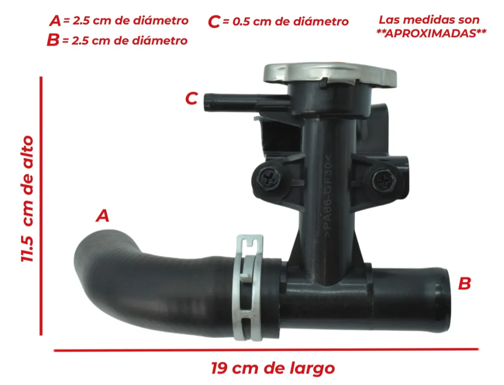 Toma De Llenado Radiador Con Manguera Para Nissan March Versa 1.6l
