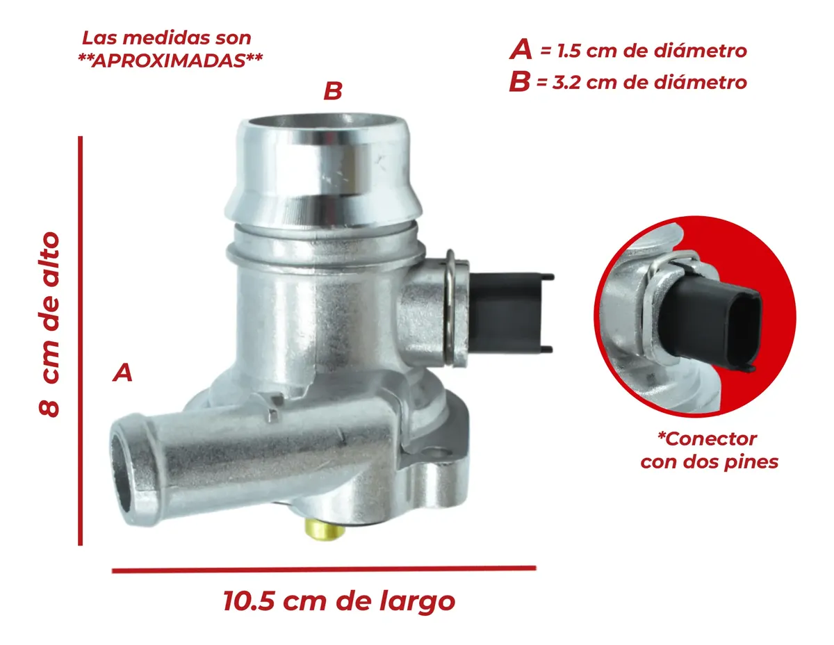 Toma De Agua C/termostato Incluido P/buick Encore 1.4l 13-21