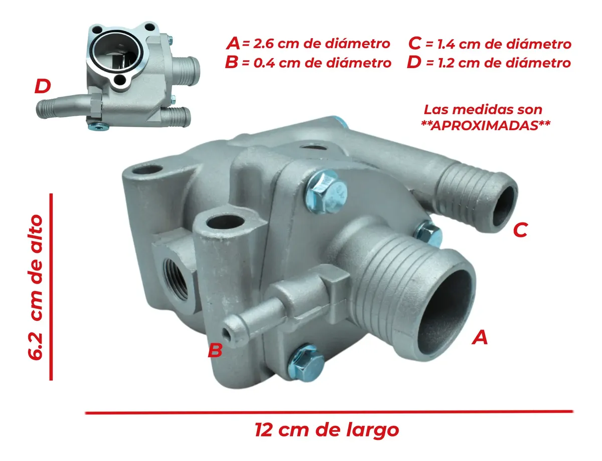 Toma De Agua Housing Termostato P/contour Escort 2.0l 95-99