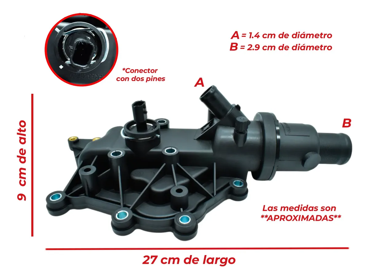 Toma De Agua Con Termostato P/ Renault Megane 1.6l 06-09