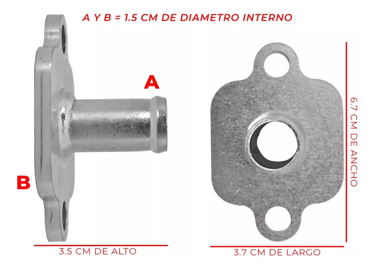 Toma De Agua Para Nissan D21 2.4l 1990-2008 240sx 2.4l 1989-1990