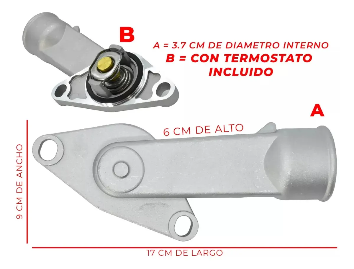 Toma De Agua Con Termostato Para Chevy Tornado Corsa Meriva
