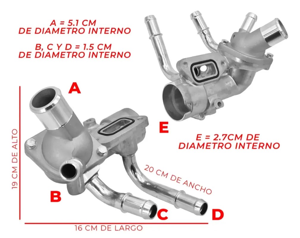 Toma De Agua Con Termostato Para Lacrosse Regal Verano 2.0L 2.4L